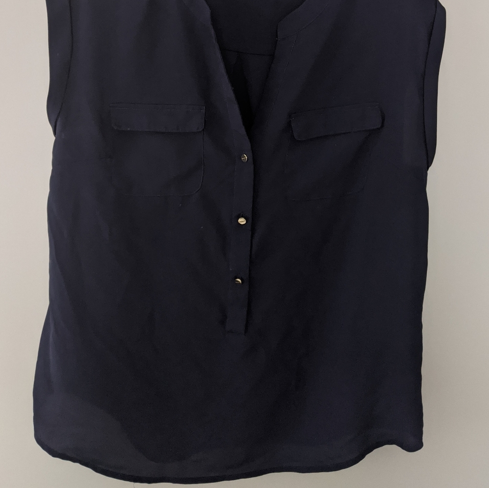 Navy blouse